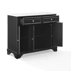Kirklands Home Kitchen Islands & Bar Carts|Gia Black and White Marble Kitchen Island