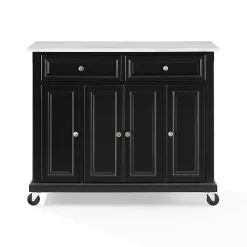 Kirklands Home Kitchen Islands & Bar Carts|Gia Black and White Marble Kitchen Island
