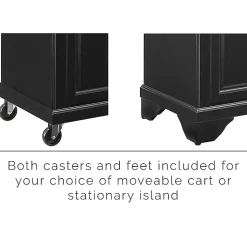 Kirklands Home Kitchen Islands & Bar Carts|Gia Black and White Marble Kitchen Island