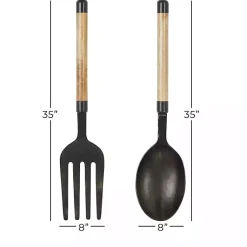 Kirklands Home Wall Plaques|Giant 2-pc. Spoon And Fork Wall Sculptures