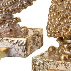 New Gilded Tree and Wreath Stocking Holders, Set of 2 Christmas Stockings & Stocking Holders