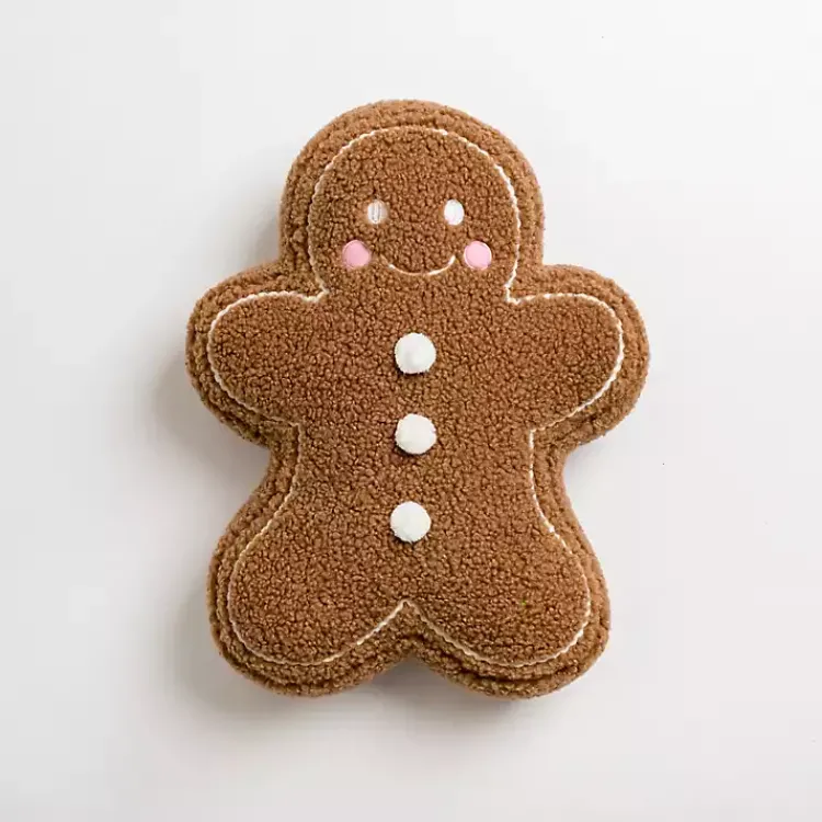 Clearance Gingerbread Man Pillow Christmas Pillows