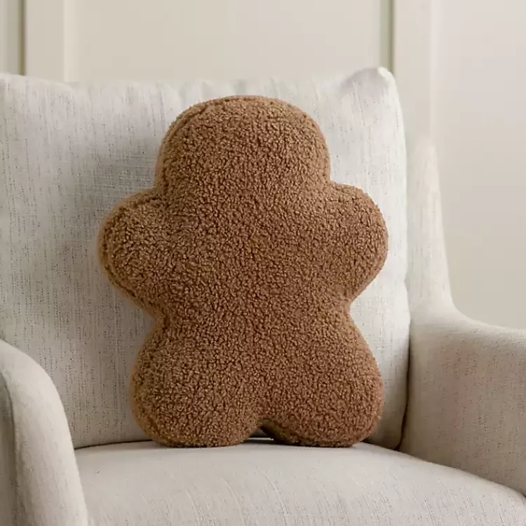 Clearance Gingerbread Man Pillow Christmas Pillows