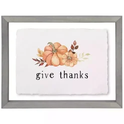 Outlet Give Thanks Pumpkins Framed Wall Plaque Fall