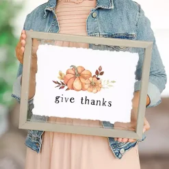 Outlet Give Thanks Pumpkins Framed Wall Plaque Fall