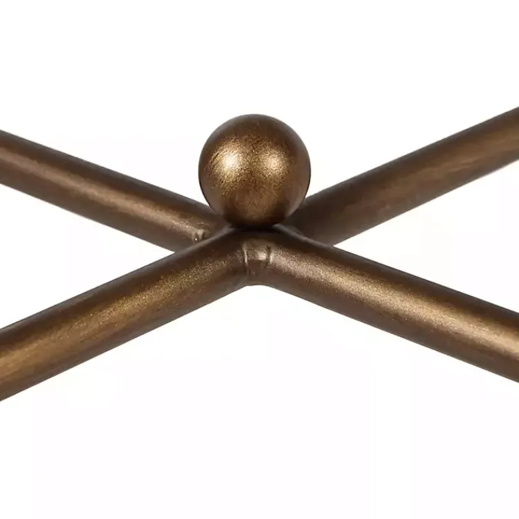 Kirklands Home Coffee Tables|Glass and Metal Rectangle Porter Coffee Table Gold