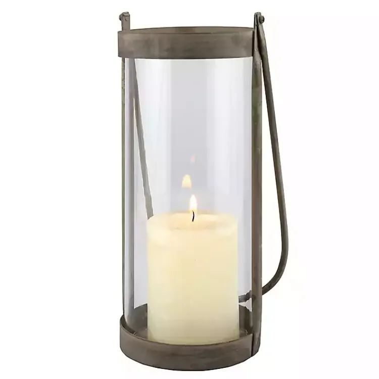 New Glass and Rustic Metal Lantern Lanterns