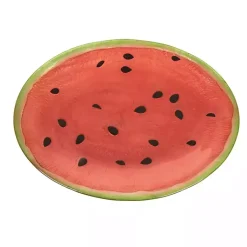 Kirklands Home Serving & Entertaining|Glass Watermelon Platter Red
