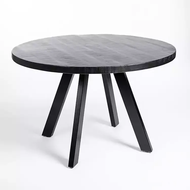 Kirklands Home Dining Tables|Glenn Midnight Wood Dining Table Black