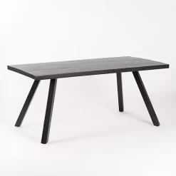 Kirklands Home Dining Tables|Glenn Midnight Wood Rectangular Dining Table Black