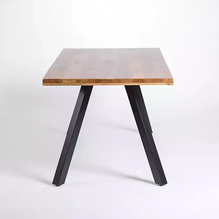 Kirklands Home Dining Tables|Glenn Natural Wood Rectangular Dining Table Brown