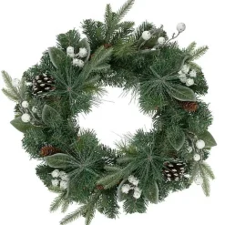 Online Glitter Frost Berry Pine Christmas Wreath Christmas Wreaths