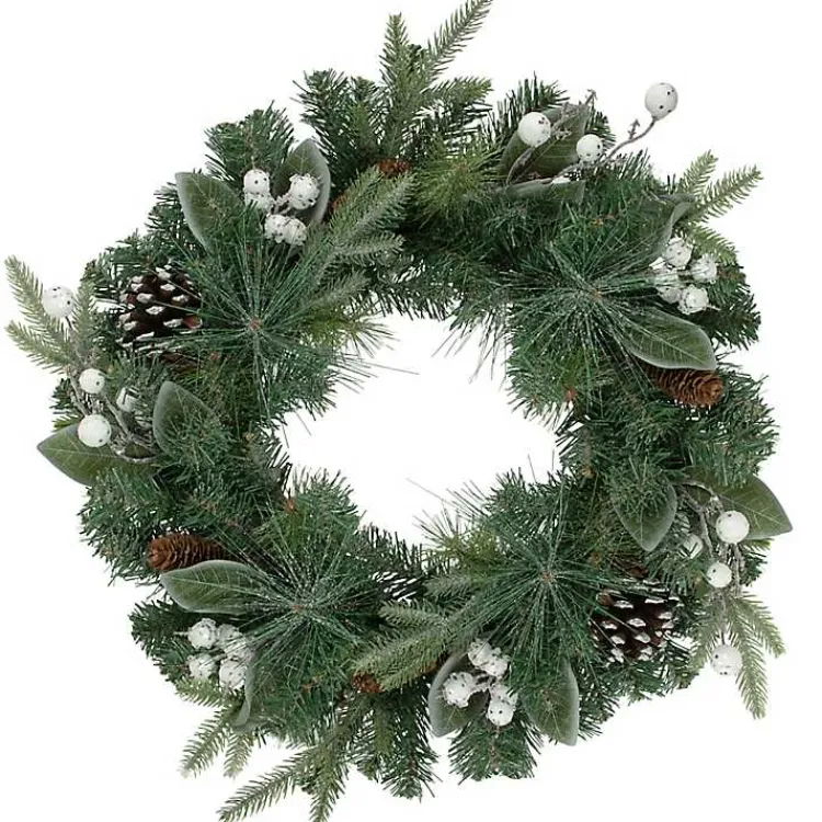 Online Glitter Frost Berry Pine Christmas Wreath Christmas Wreaths
