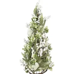 Discount Glitter Pine and Berry Mini Christmas Tree Christmas Arrangements & Garland