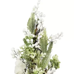 Discount Glitter Pine and Berry Mini Christmas Tree Christmas Arrangements & Garland