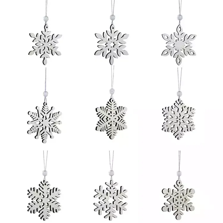 Sale Glitter Snowflake 18-pc. Christmas Ornament Set Christmas Ornaments