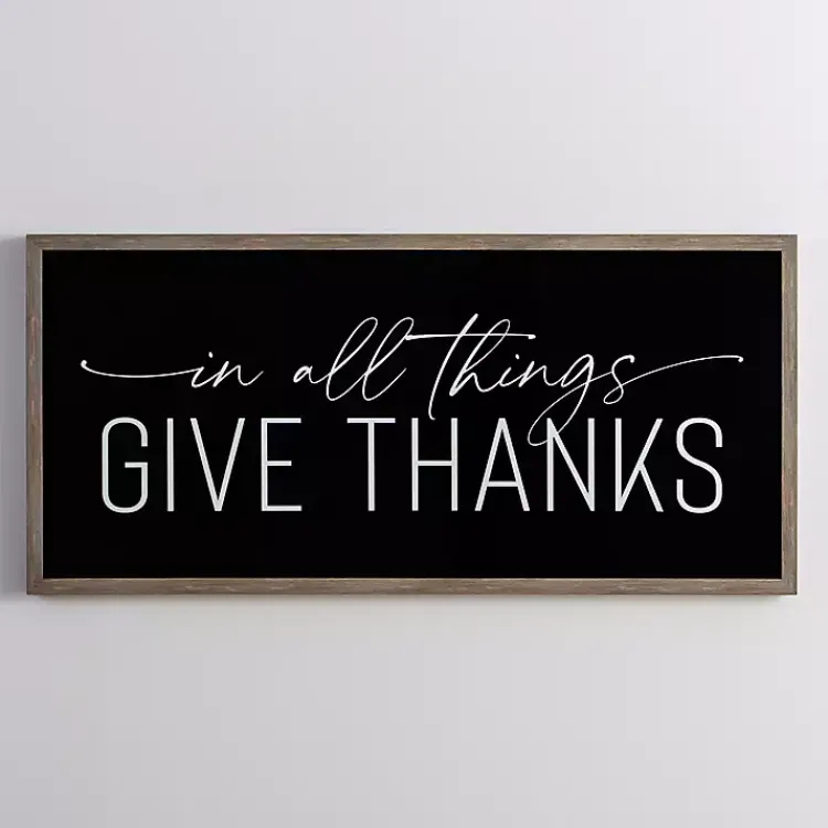 Best Glossy Give Thanks Wall Plaque Fall