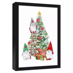 Best Gnomes Decorating Christmas Tree Wall Plaque Christmas Art & Wall Decor