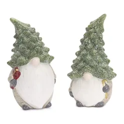 Outlet Gnomes with Pine Tree Hats, Set of 2 Christmas Decorations