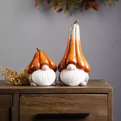 Clearance Gnomes with Pumpkin Hats, Set of 2 Fall