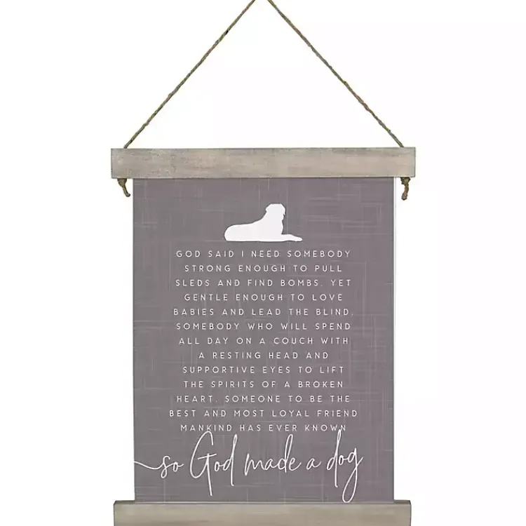 Kirklands Home Wall Quotes & Signs|God Made a Dog Wall Plaque