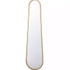 Kirklands Home Decorative Mirrors|Gold Abstract Oblong Wall Mirror