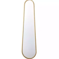 Kirklands Home Decorative Mirrors|Gold Abstract Oblong Wall Mirror
