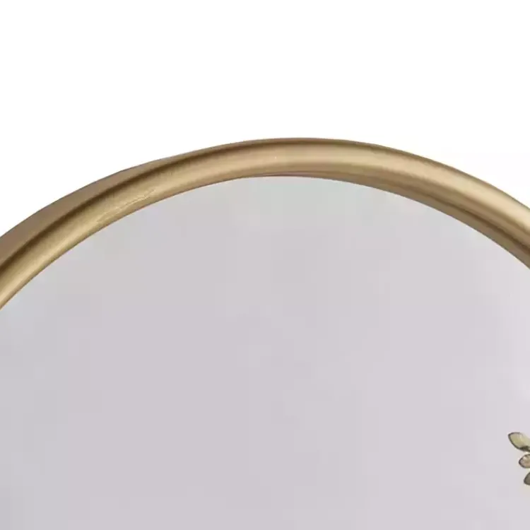Kirklands Home Decorative Mirrors|Gold Adaline Floral Arched Wall Mirror