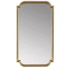 Kirklands Home Decorative Mirrors|Gold Adelaide Scalloped Rectangular Wall Mirror