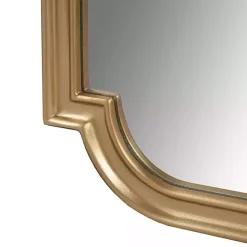 Kirklands Home Decorative Mirrors|Gold Adelaide Scalloped Rectangular Wall Mirror