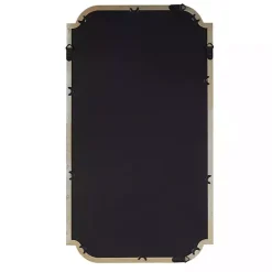 Kirklands Home Decorative Mirrors|Gold Adelaide Scalloped Rectangular Wall Mirror