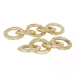 Outlet Aluminum Chain Link Sculptures, Set of 2 Statues & Figurines