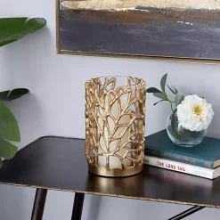 Discount Aluminum Coral Hurricane, 8 in. Candle Holders