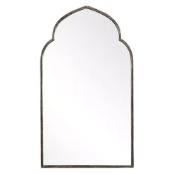 Kirklands Home Decorative Mirrors|Gold and Bronze Metal Arch Mirror