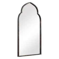 Kirklands Home Decorative Mirrors|Gold and Bronze Metal Arch Mirror