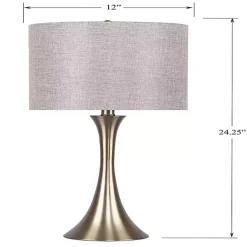 Kirklands Home Table Lamps|Gold and Tapered Table Lamps, Set of 2 Gray
