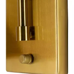 Clearance Gold and Rattan Wall Sconce Sconces