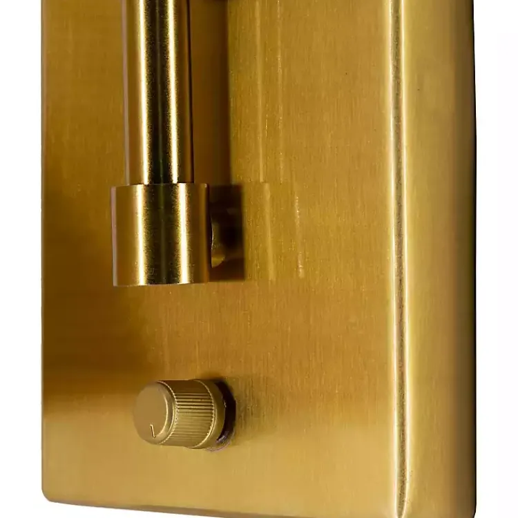 Clearance Gold and Rattan Wall Sconce Sconces