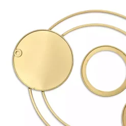 Kirklands Home Wall Plaques|Gold and Silver Metal Multi Ring Wall Plaque