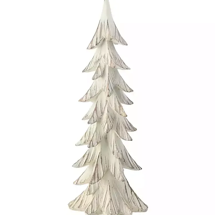 Best Gold and White Weathered Christmas Tree Christmas Decorations