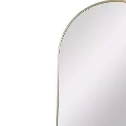 Kirklands Home Decorative Mirrors|Gold Arch Frame Modern Wall Mirror
