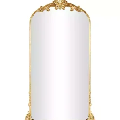 Kirklands Home Decorative Mirrors|Gold Arched Baroque Mirror