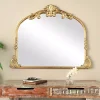 Kirklands Home Decorative Mirrors|Gold Arched Baroque Wall Mirror