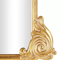 Kirklands Home Decorative Mirrors|Gold Arched Baroque Wall Mirror