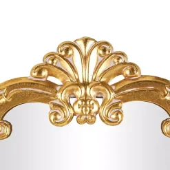 Kirklands Home Decorative Mirrors|Gold Arched Baroque Wall Mirror