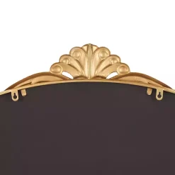 Kirklands Home Decorative Mirrors|Gold Arched Baroque Wall Mirror