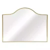 Kirklands Home Decorative Mirrors|Gold Arched Rectangle Wall Mirror