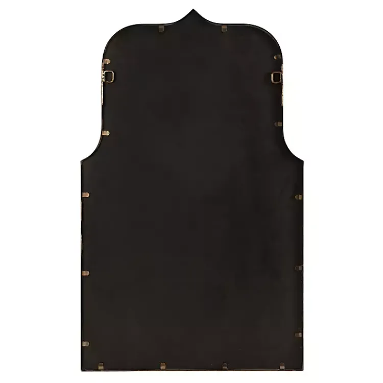 Kirklands Home Decorative Mirrors|Arched Scallop Wall Mirror Gold