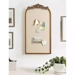 Clearance Gold Arendahl Arched Pinboard Memo & Chalkboards