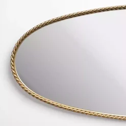 Kirklands Home Decorative Mirrors|Gold Artemis Twist Frame Wall Mirror